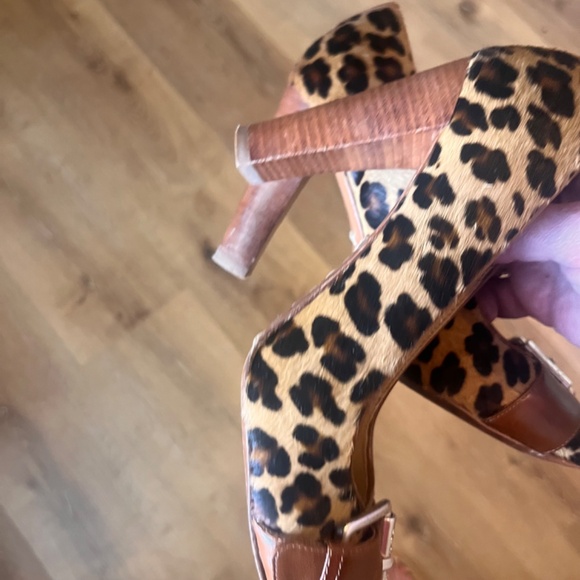 Michael Kors Vero Cuoio Heels Animal Print Suede Size 6 - Picture 4 of 15